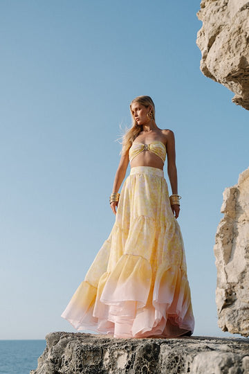 Aurora Gialla Bandeu Skirt - Gigii's