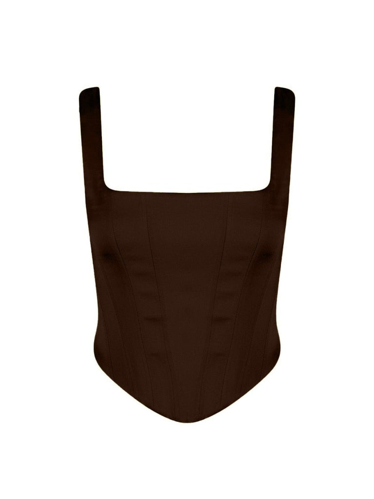 Isadora Bustier - Brown - Gigii's