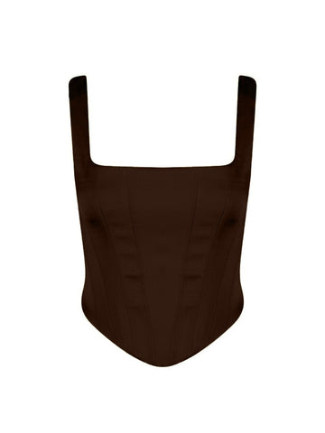 Isadora Bustier - Brown - Gigii's