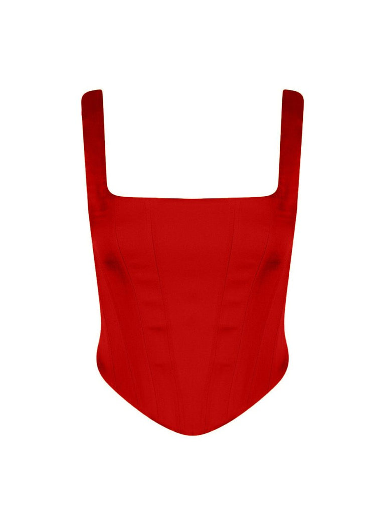 Isadora Bustier - Red - Gigii's