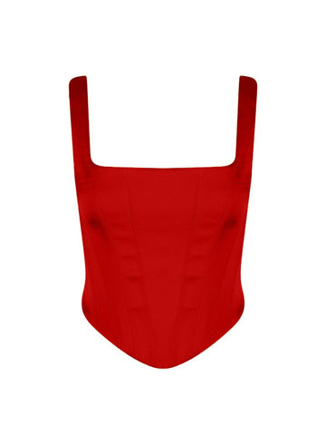 Isadora Bustier - Red - Gigii's