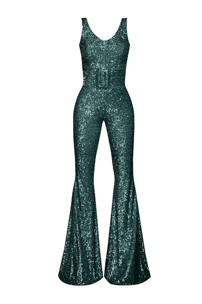 Rika Jumpsuit - Diamond Green - Gigii's