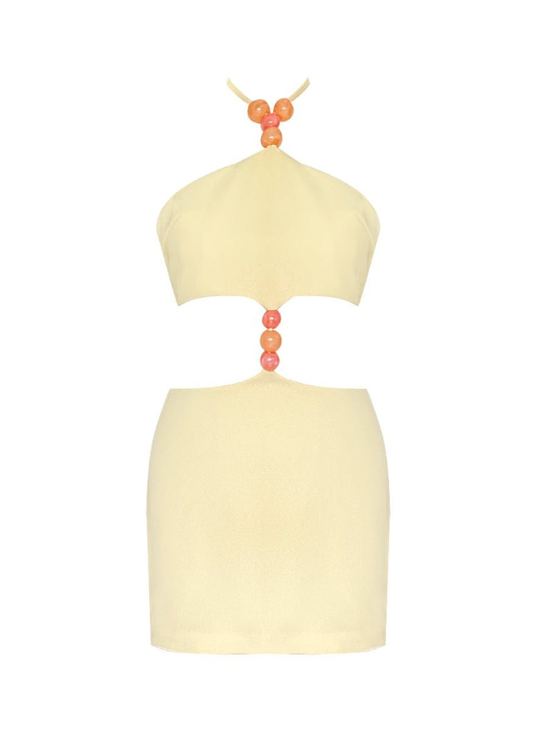Savina Mini Dress - Butter Yellow - Gigii's