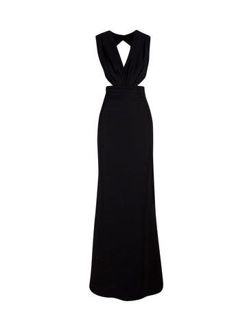 BETTY - Siyah Sırt Dekolteli Elbise