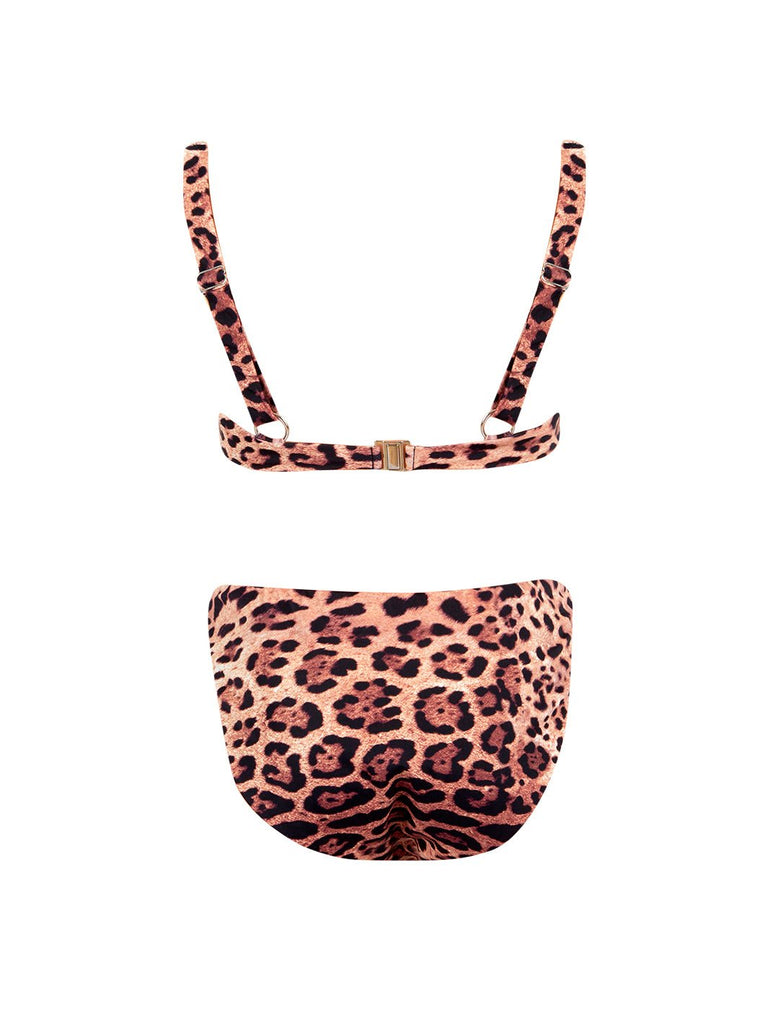 TRACY - Kahve Leopar Desenli Mayo